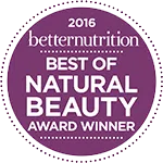 Better Nutrition 2016 – Best of Natural Beauty Award Winner badge
