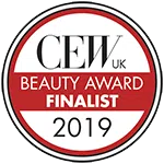 CEW UK Beauty Awards 2019 – Finalist badge