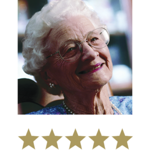 Blue Berry™ Eyebright 13 Women displayed with five stars beneath.