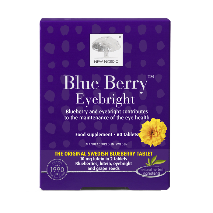How to Do a Digital Detox with Blue Berry™ 5 New Nordic Blue Berry™ Eyebright tablets with blueberries and herbs, help maintain eye health and vision.