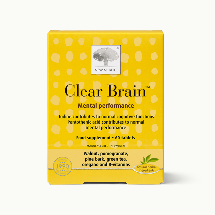 Front of Clear Brain™ package.