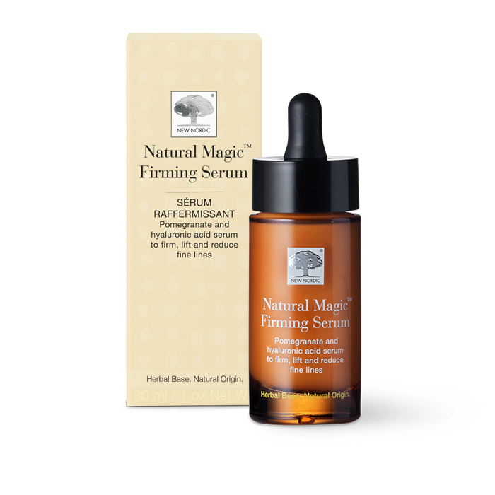 Natural Magic™: Even Others Have Noticed the Difference 4 New Nordic Natural Magic™ Firming Serum, firms, lifts, and reduces fine lines with pomegranate, hyaluronic acid, and sea buckthorn.