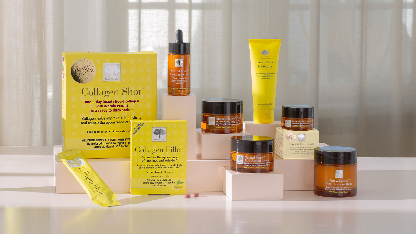 A Independent & Transparent company 10 New Nordic products displayed together.