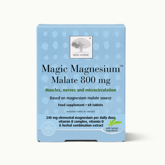 w_MagicMagnesiumMalate_60_Front_UK_Tile1 Front of Magic Magnesium⢠Malate package.