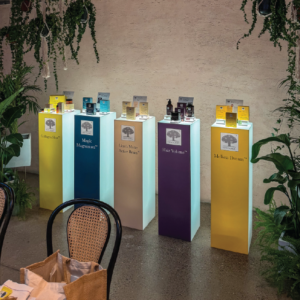 Herbal Schools 8 New Nordic products displayed at the herbal school event.